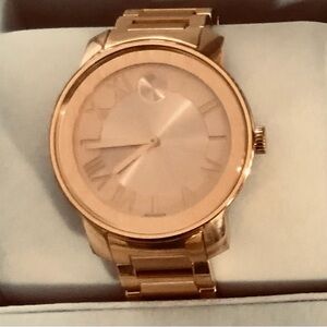 Ladies Movado BOLD Rose Gold Watch